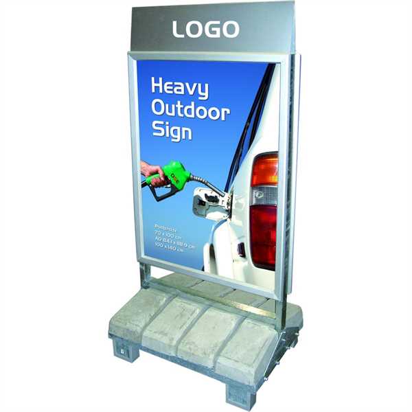 Logotop til Heavy Outdoor Sign  - Logotop: 73,1 x 23 cm