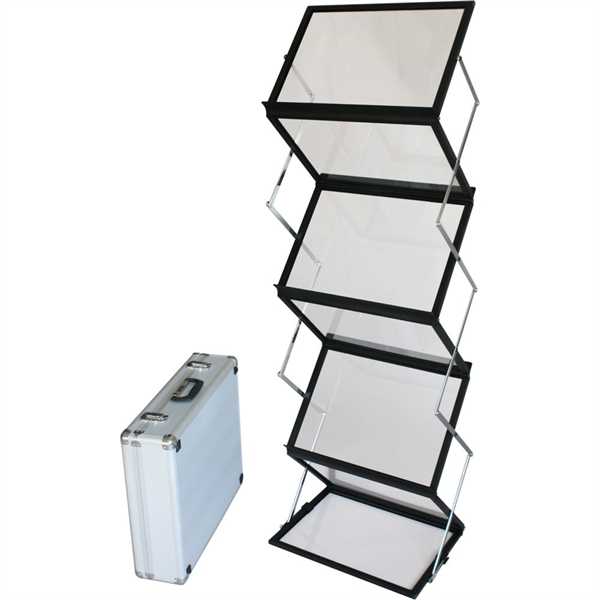 FLEX BROCHURE STAND 6 x A5 Sort